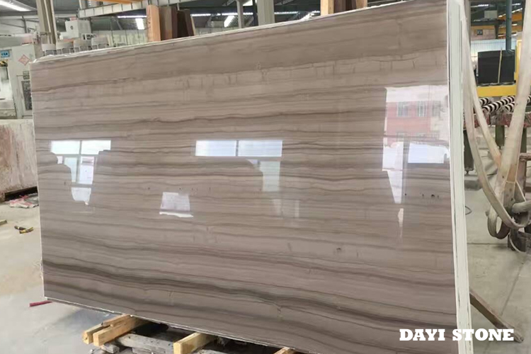 Slabs Marble Athens Wood Polished 240up x 140up x 2cm - Dayi Stone